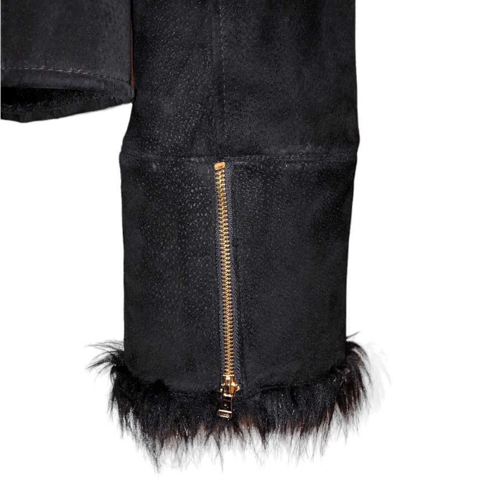 VINTAGE BABY PHAT LEATHER FAUX FUR JACKET NWT🔥 - Picture 5 of 8